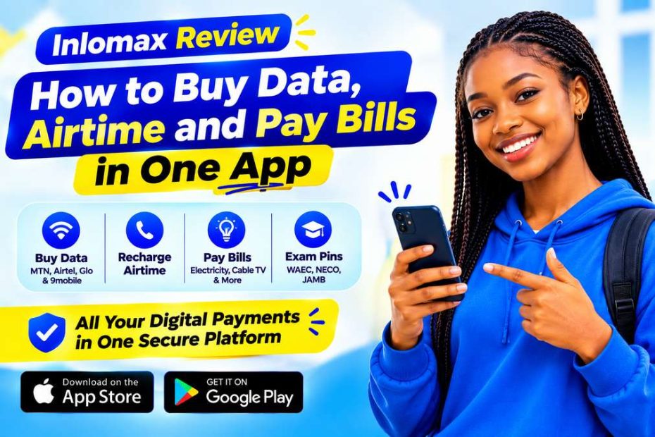 Inlomax Review: How to Buy Data, Airtime and Pay Bills in One App